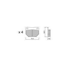 Plaquettes de frein GT2i Race Arrière pour SUBARU Impreza (GE-GH-GR-GV-G3) 2.0i 16V Turbo 4wd WRX 2008-14 - Etriers de frein Sum