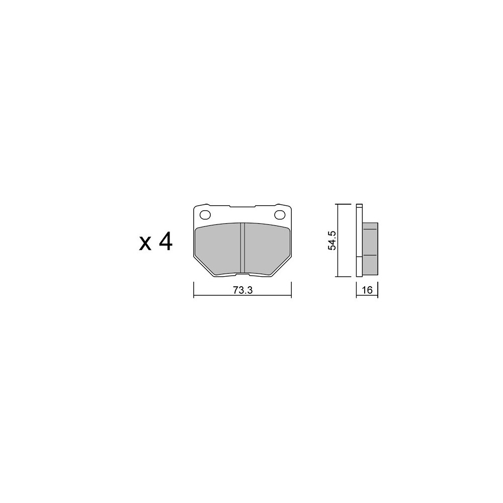 GT2i Race Rear brake pads for SUBARU Impreza (GE-GH-GR-GV-G3) 2.0i 16V Turbo 4wd WRX 2008-14 - Brake calipers Sumitomo - GT-PR5170T - 3666618559247
