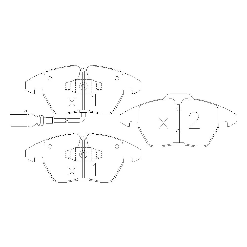 GT2i Race Rear brake pads for AUDI A3 - A3 Quattro (8P) 1.4i TFSi, 1.8i TFSi, 2.0i FSi, 2.0i TFSi, 2.0 TDi 2004-12 - Brake calip - GT-PR5640T - 3661768553497