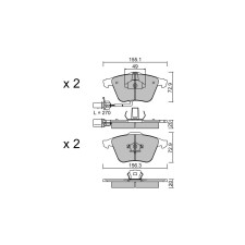 Plaquettes de frein GT2i Race Avant pour AUDI A4 - A4 Quattro (8E-8H) 2.7 V6 TDi, 3.0 V6 TDi, 3.2i V6 2001-07 - Etriers de frein