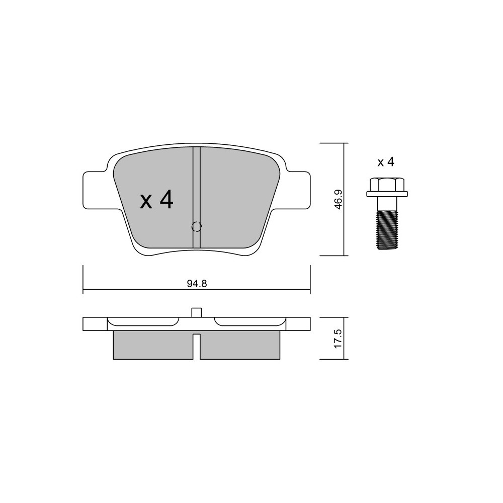 Plaquettes de frein GT2i Race Arrière pour PEUGEOT 207 1.6i 16V Turbo R3T Tarmac - Etriers de frein Bosch - GT-PR6550T - 3666618560380