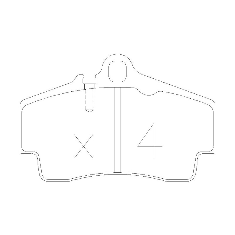 Plaquettes de frein GT2i Race Arrière pour PORSCHE 911 (997) 3.6 Carrera 4 Road Car - Etriers de frein Brembo - GT-PR6740T - 3661768553534