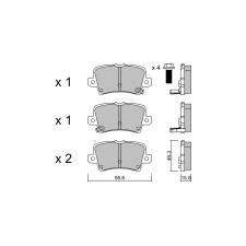 Plaquettes de frein GT2i Race Arrière pour HONDA Civic (FN) 2.0i 16V Type R Gr N - Etriers de frein Girling