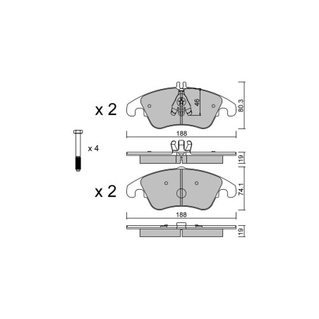 Plaquettes de frein GT2i Race Avant pour MERCEDES BENZ CLS (218) 250 CDi, 350 CDi, 350 V6 2001-17 - Etriers de frein Trw 