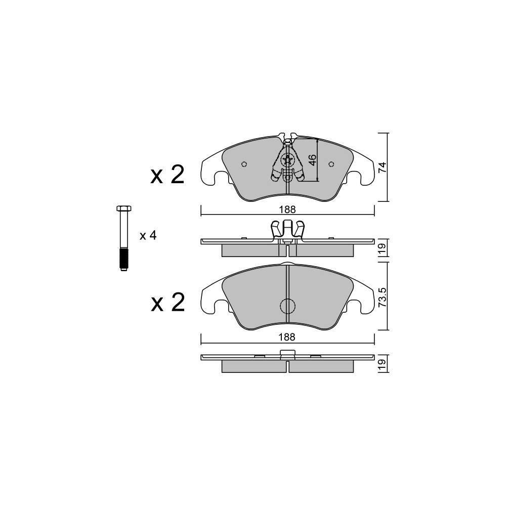 Pastiglie freno anteriori GT2i Race per AUDI RS4 -S4 (8K) S4 3.0i V6 TFSi 2008-15 - Pinze freno Trw  - GT-PR7914T - 3666618560120