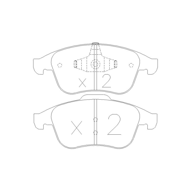 GT2i Race Avant remblokken voor RENAULT Mégane III 2.0i 16V TCe 180 pk, 2.0 dCi 2008-16 - Ate remklauwen - GT-PR8192T - 3661768553596