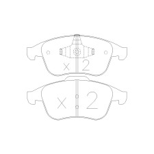 Plaquettes de frein GT2i Race Avant pour RENAULT Megane III 2.0i 16V TCe 180 hp, 2.0 dCi 2008-16 - Etriers de frein Ate 