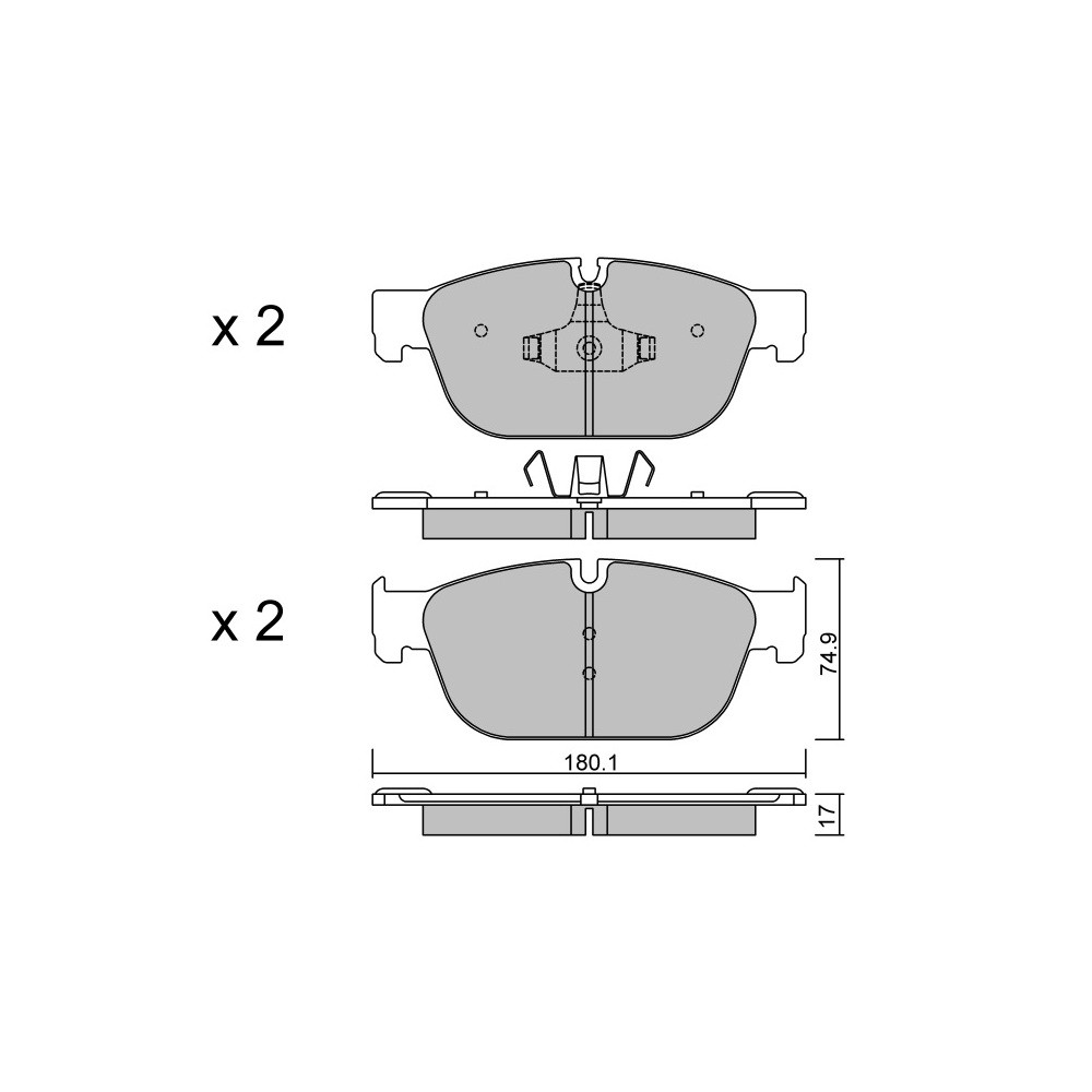 GT2i Race Avant remblokken voor PEUGEOT Rcz 1.6i 16V THP 200 pk 2010-15 - Ate remklauwen - GT-PR8710T - 3666618559896