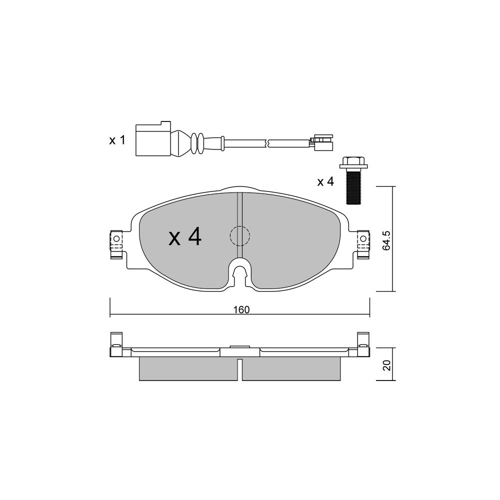 Plaquettes de frein GT2i Race Avant pour AUDI A3 - A3 Quattro (8Y) 30 TFSI, 30 TDI, 35TFSI, 35TDI 2020- - Etriers de frein Trw  - GT-PR9660T - 3666618560175
