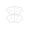 Plaquettes de frein GT2i Race Avant pour FORD Fiesta 1.6i 16V EcoBoost ST 200 hp 2008-17 - Etriers de frein Trw 