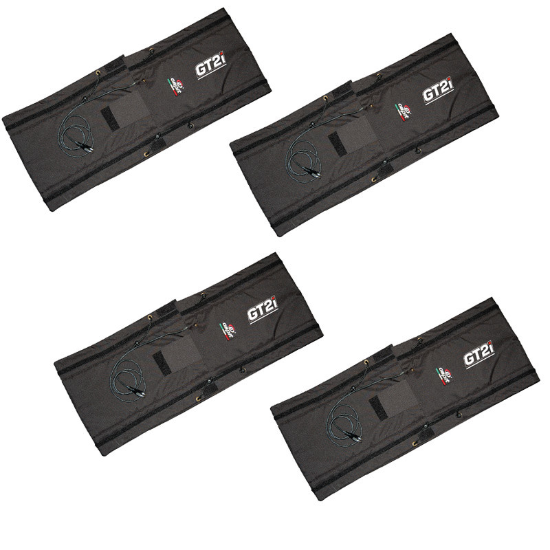Kit de 4 couvertures chauffantes Capit® 200/240mm 18'' pour LEO4 - CA-TWA3-206518.N - 2 X TWA33MGT2I BLACK