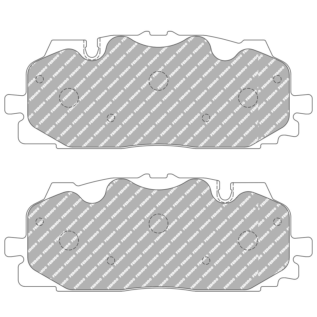 Plăcuțe de frână față Ferodo DS2500 pentru Audi RS5 Quattro fabricate după 2018 - F-CP4967H - 3661768238684