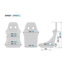 Siège baquet SPARCO SPRINT+ Tubulaire FIA