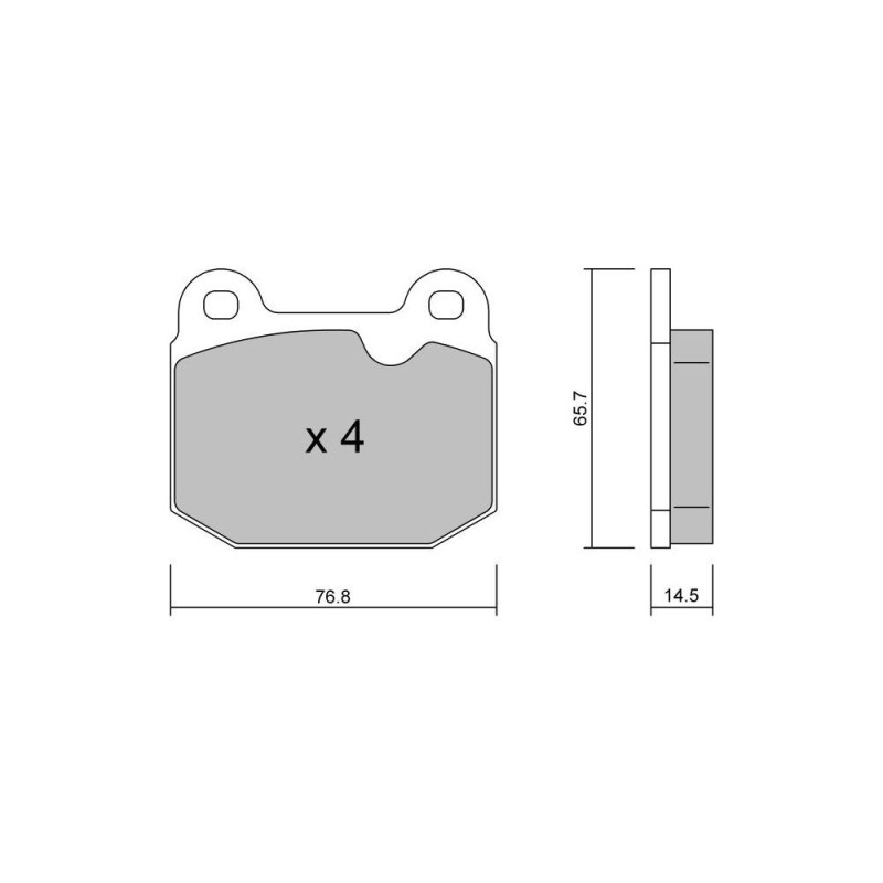 GT2i Club Avant remblokken voor CATERHAM 7-Seven 1.6i 16V, 1.8i 16V 1992- AP Racing remklauwen - GT-PC0153 - 3661768552506