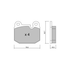 Plaquettes de frein GT2i Club Avant pour BMW 3 I (E21) 323 i 143cv 1975-06-01-1984-03-01
