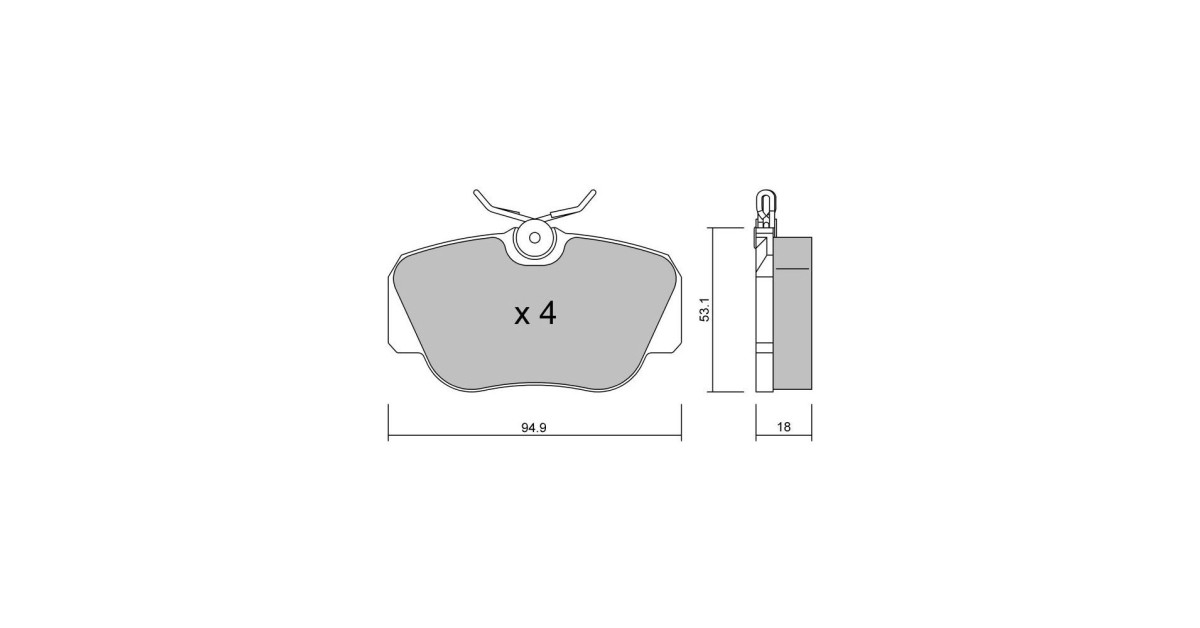GT2i Club Front brake pads for MERCEDES BENZ 190 (W201) E 2.6 166cv 1982-10-01-1993-08-01