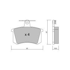 GT2i Club remblokken achter voor AUDI A4 I Avant (8D5, B5) S6 Plus quattro 327pk 1994-11-01-2003-05-01 - GT-PC0500 - 3666618579184
