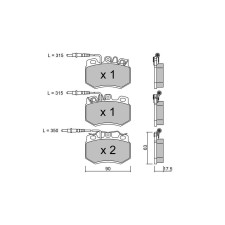 Plaquettes de frein GT2i Club Avant pour CITROEN ZX Break (N2) 1.8 T 20V Cupra 157cv 1993-10-01-1999-07-01