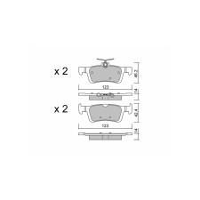 Plaquettes de frein GT2i Club Arrière pour FORD Fiesta VII (HJ, HF) 1.5 ST EcoBoost 200cv 2017-05-01-
