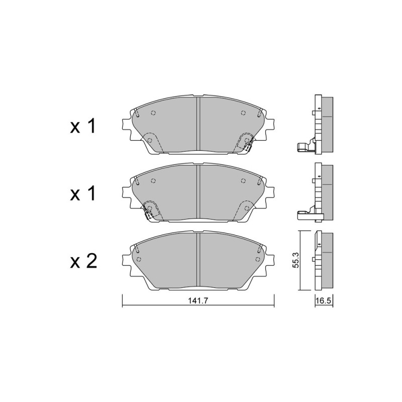 GT2i Club Avant remblokken voor MAZDA CX-30 (DM) 2.5 SKYACTIV-G 195pk 2019-07-01- - GT-PC10080 - 3666618579757