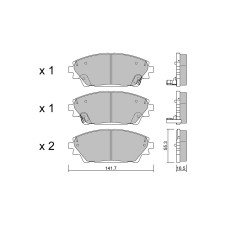 Plaquettes de frein GT2i Club Avant pour MAZDA CX-30 (DM) 2.5 SKYACTIV-G 195cv 2019-07-01-