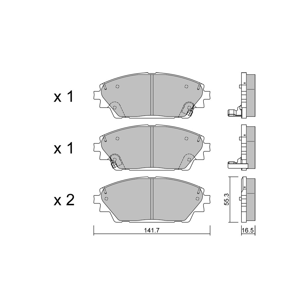 GT2i Club Avant remblokken voor MAZDA CX-30 (DM) 2.5 SKYACTIV-G 195pk 2019-07-01- - GT-PC10080 - 3666618579757