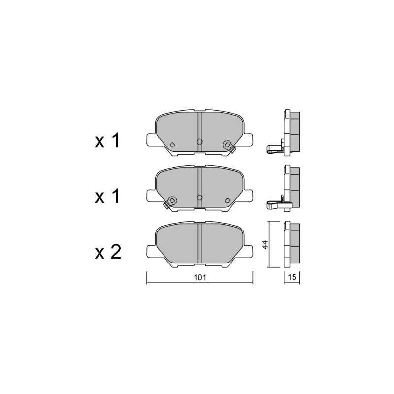 Remblokken GT2i Club Achter voor MAZDA 6 III SW (GJ, GL) / Atenza 2.5 232pk 2012-08-01- - GT-PC10110 - 3666618579788