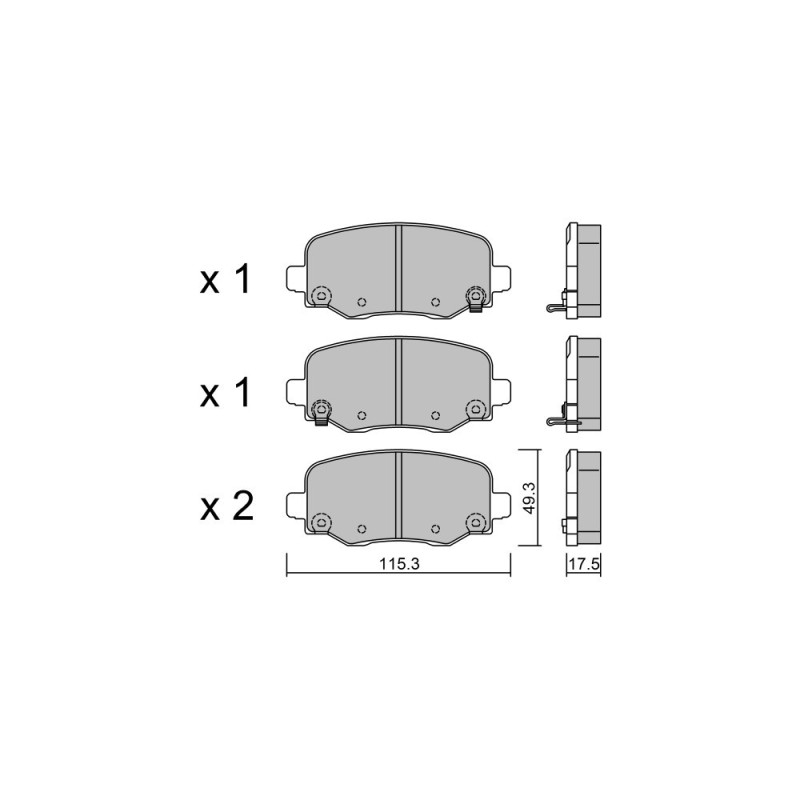 Remblokken GT2i Club Achter voor ALFA ROMEO Tonale (965_) 2.0 268pk 2022-03-01- - GT-PC10181 - 3666618579863