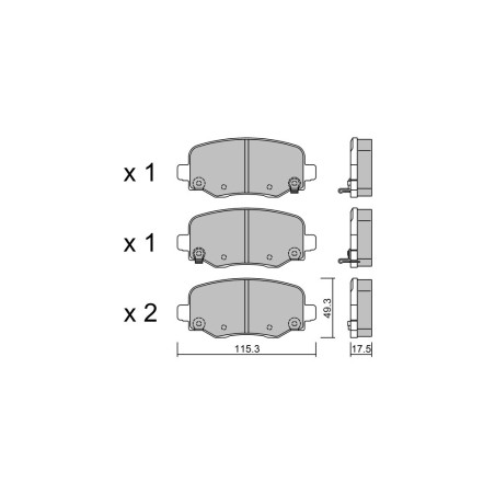 Plaquettes de frein GT2i Club Arrière pour ALFA ROMEO Tonale (965_) 2.0 268cv 2022-03-01-