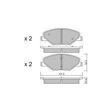 Plaquettes de frein GT2i Club Avant pour VOLKSWAGEN Polo VI (6R1, 6C1) 1.6 i-DTEC (FK3) 120cv 2009-03-01-