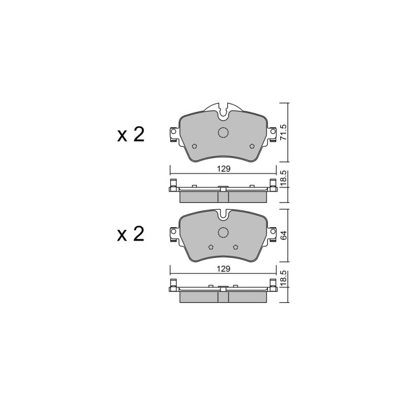GT2i Club Avant remblokken voor BMW 2 II Coupé (G42) 230 i 245pk 2021-08-01- - GT-PC10370 - 3666618579986