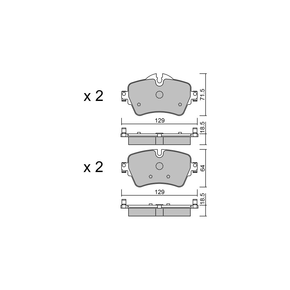 GT2i Club Avant remblokken voor BMW 2 II Coupé (G42) 230 i 245pk 2021-08-01- - GT-PC10370 - 3666618579986
