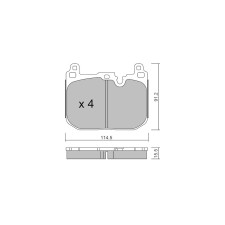 Pastiglie freno anteriori GT2i Club per MINI Mini IV Countryman (F60) 335 d xDrive 313cv 2016-10-01-