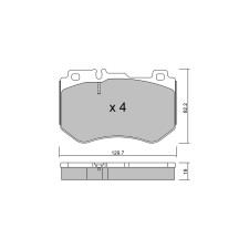 GT2i Club Avant remblokken voor MERCEDES BENZ C Klasse IV (W205) C 250 (205.045) 211pk 2013-12-01- - GT-PC10420 - 3666618580043