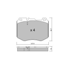 GT2i Club Avant remblokken voor MERCEDES BENZ C Klasse IV (W205) C 450 AMG 4-matic (205.064) 368pk 2013-12-01- - GT-PC10430 - 3666618580050