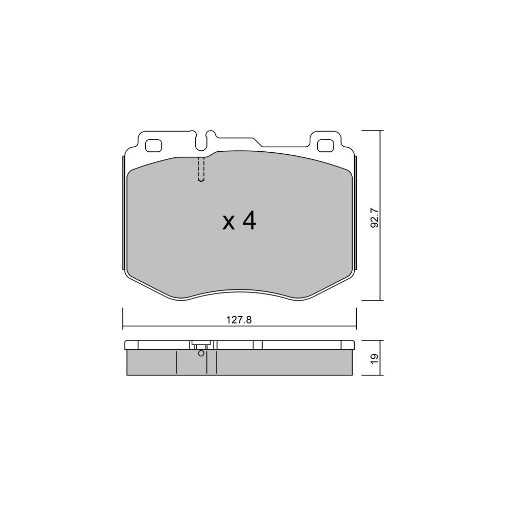 GT2i Club Avant remblokken voor MERCEDES BENZ C Klasse IV (W205) C 450 AMG 4-matic (205.064) 368pk 2013-12-01- - GT-PC10430 - 3666618580050