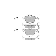 GT2i Club remblokken achter voor MERCEDES BENZ C Klasse IV (W205) C 450 AMG 4-matic (205.064) 368pk 2013-12-01- - GT-PC10440 - 3666618580067