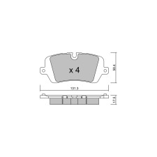 GT2i Club remblokken achter voor LAND ROVER Range Rover Sport II (L494) 5.0 4x4 576pk 2013-04-01- - GT-PC10490 - 3666618580111