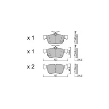 Plaquettes de frein GT2i Club Arrière pour FORD Kuga III 2.0 EcoBlue 4x4 191cv 2019-07-01-