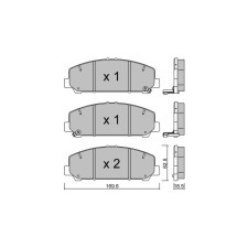 Plaquettes de frein GT2i Club Avant pour INFINITI QX80 5.6 D AWD 441cv 2013-08-01-