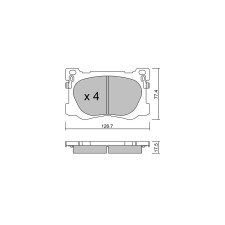 Plaquettes de frein GT2i Club Avant pour HYUNDAI Genesis II (DH) 3.8 GDI 335cv 2014-03-01-