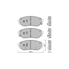 GT2i Club Front brake pads for HYUNDAI Santa Fe IV (TM, TMA) 2.5 AWD 282cv 2018-02-01-