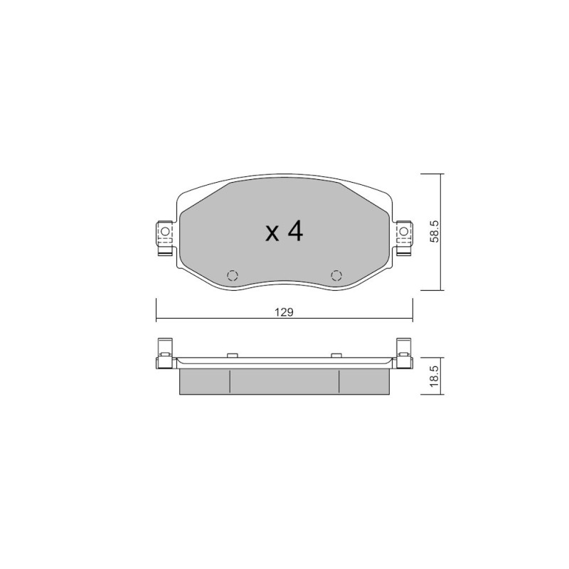 GT2i Club Avant remblokken voor RENAULT Mégane IV Grandtour (K9A/M/N_) 1.6 TCe 200 200pk 2016-04-01- - GT-PC11100 - 3666618580661