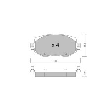 GT2i Club Avant remblokken voor RENAULT Mégane IV Grandtour (K9A/M/N_) 1.6 TCe 200 200pk 2016-04-01- - GT-PC11100 - 3666618580661