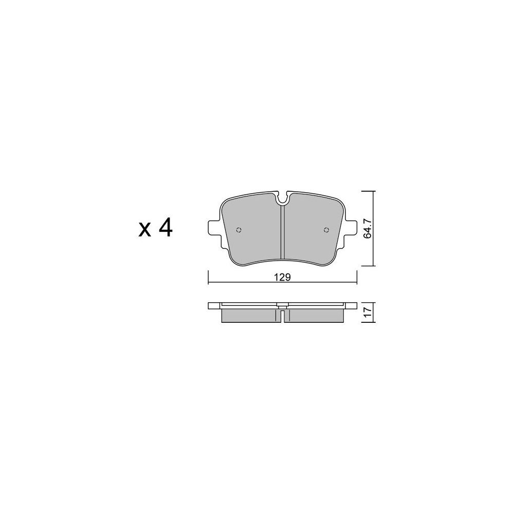 GT2i Club Rear brake pads for AUDI Q7 II (4MB, 4MG) S8 Mild Hybrid quattro 572cv 2015-01-01- - GT-PC11301 - 3666618580906