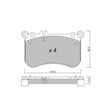 Plaquettes de frein GT2i Club Avant pour MERCEDES BENZ Classe S VI Coupe (C216) CL 500 4-matic 436cv 2006-05-01-2013-12-01