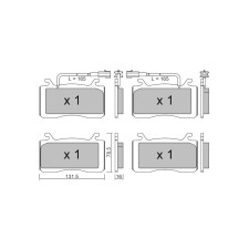 GT2i Club Front brake pads for ALFA ROMEO Stelvio (949) 2.0i Q4 2016-  Brake calipers Brembo