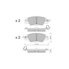 Plaquettes de frein GT2i Club Arrière pour MAZDA CX-5 II (KF) 2.5 AWD 232cv 2016-11-01-