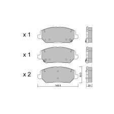 Plaquettes de frein GT2i Club Avant pour HYUNDAI Veloster II (JS) 2.0 T-GDi 275cv 2018-01-01-