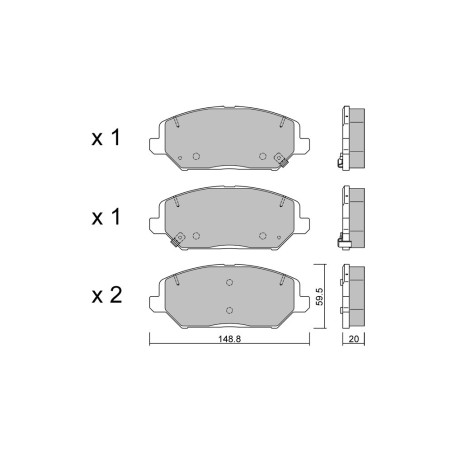 GT2i Club Front brake pads for HYUNDAI Veloster II (JS) 2.0 T-GDi 275cv 2018-01-01-